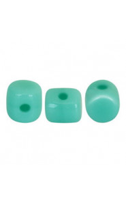 Les perles par Puca® Minos Opaque green turquoise 63130